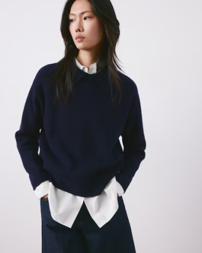 Zebra print knitted jumper