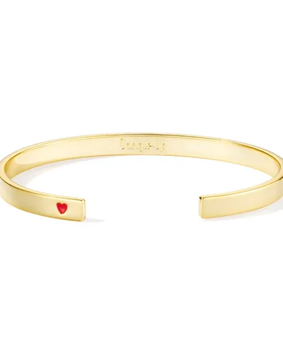 BANGLE Adjustable Classic Bangle - Gold Heart