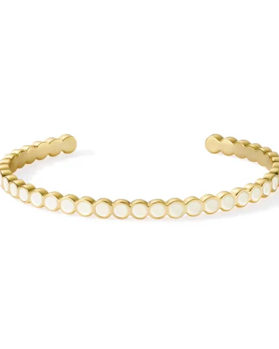 LUMI II Classic Adjustable Bangle - Sand White